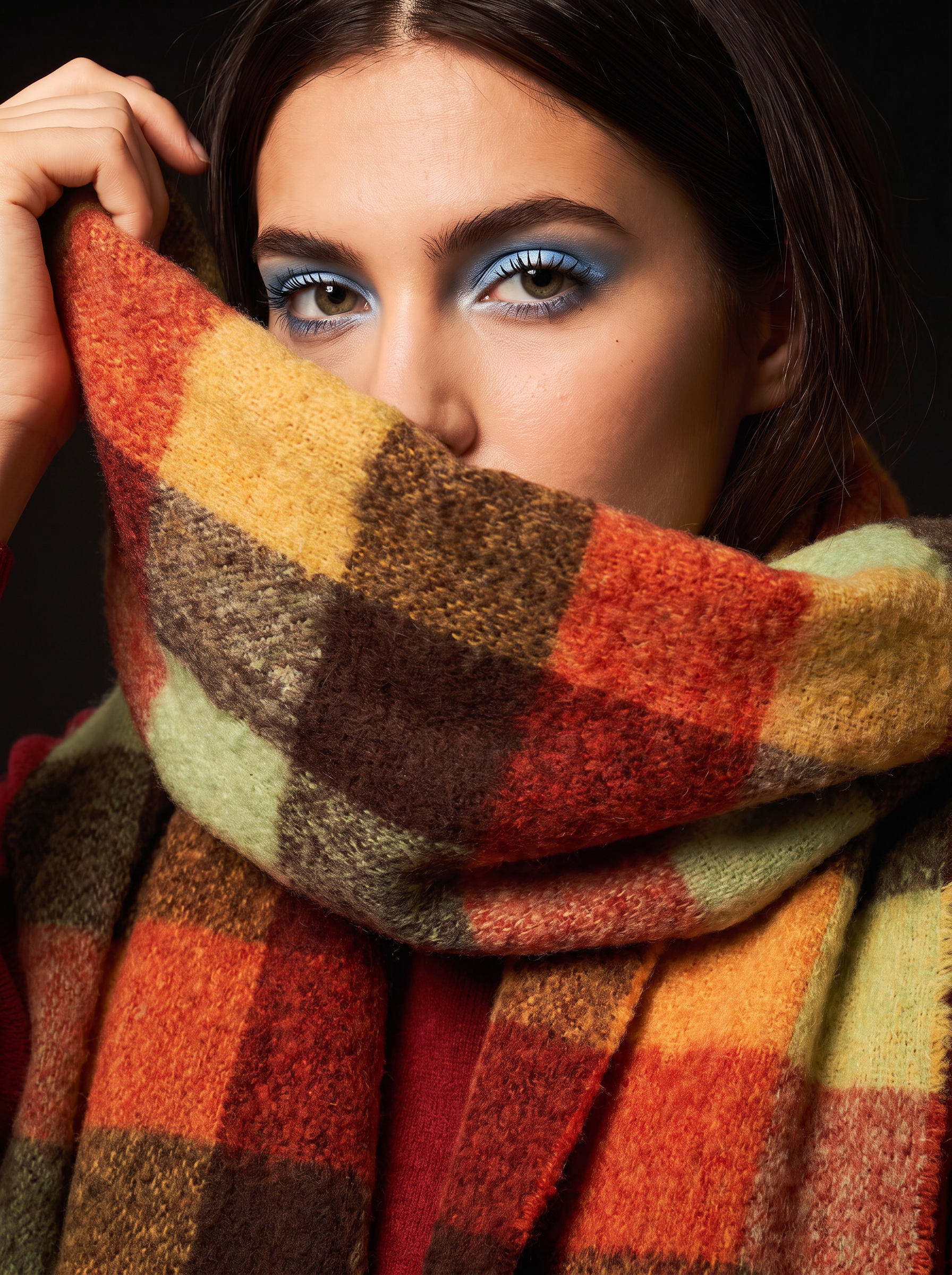 AI image-to-image result: Replace the scarf, don't change anything else.