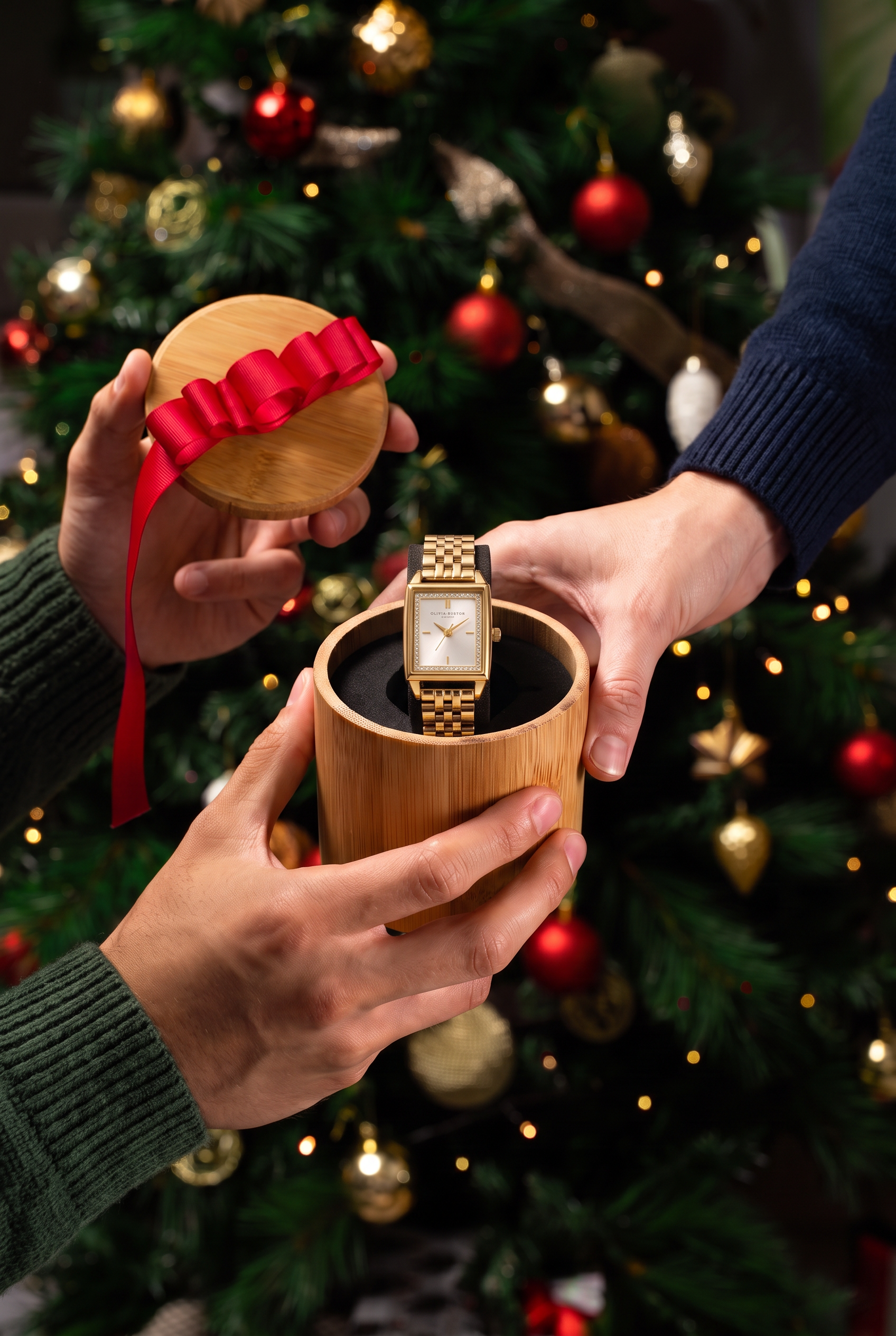 AI image-to-image result: Change the watch, add the necessary lighting to the watch to make it look natural