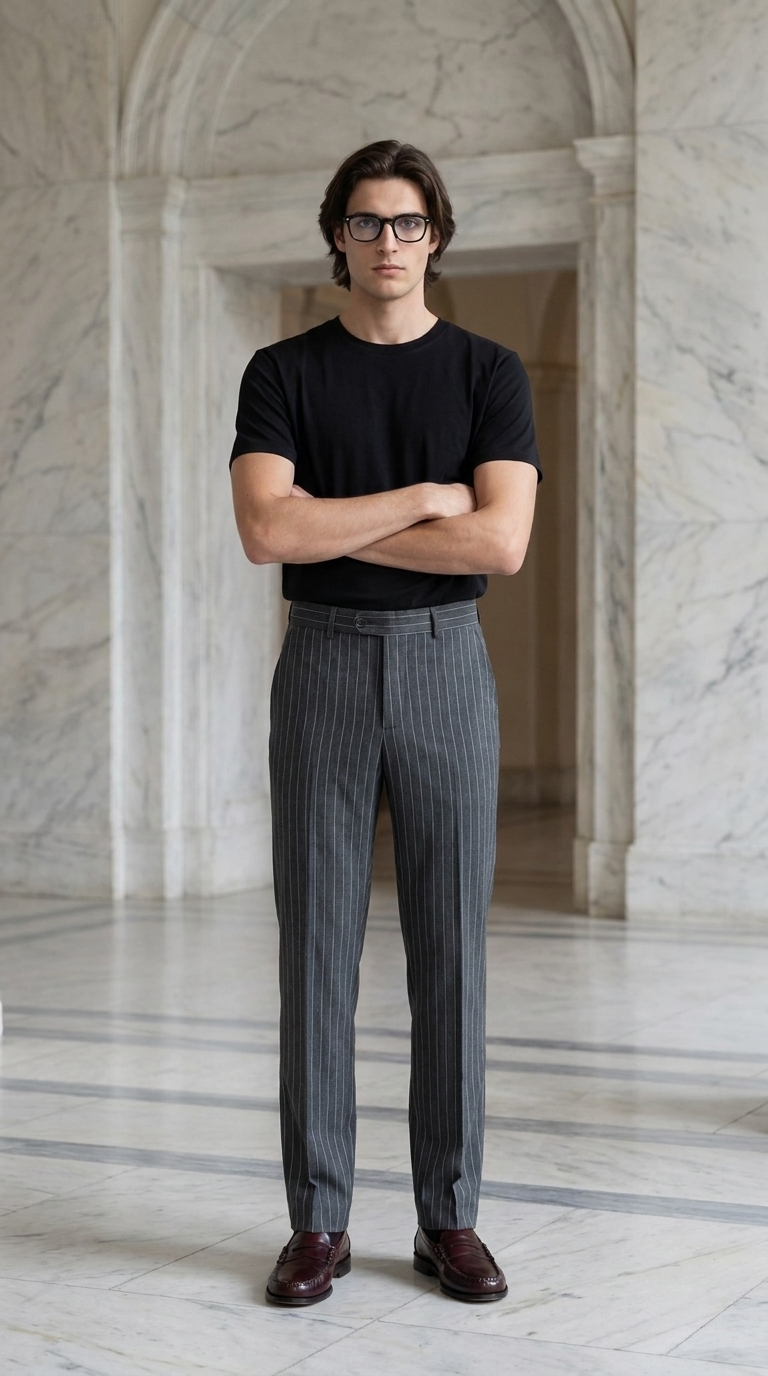 AI virtual try-on example: model wearing an uploaded garment