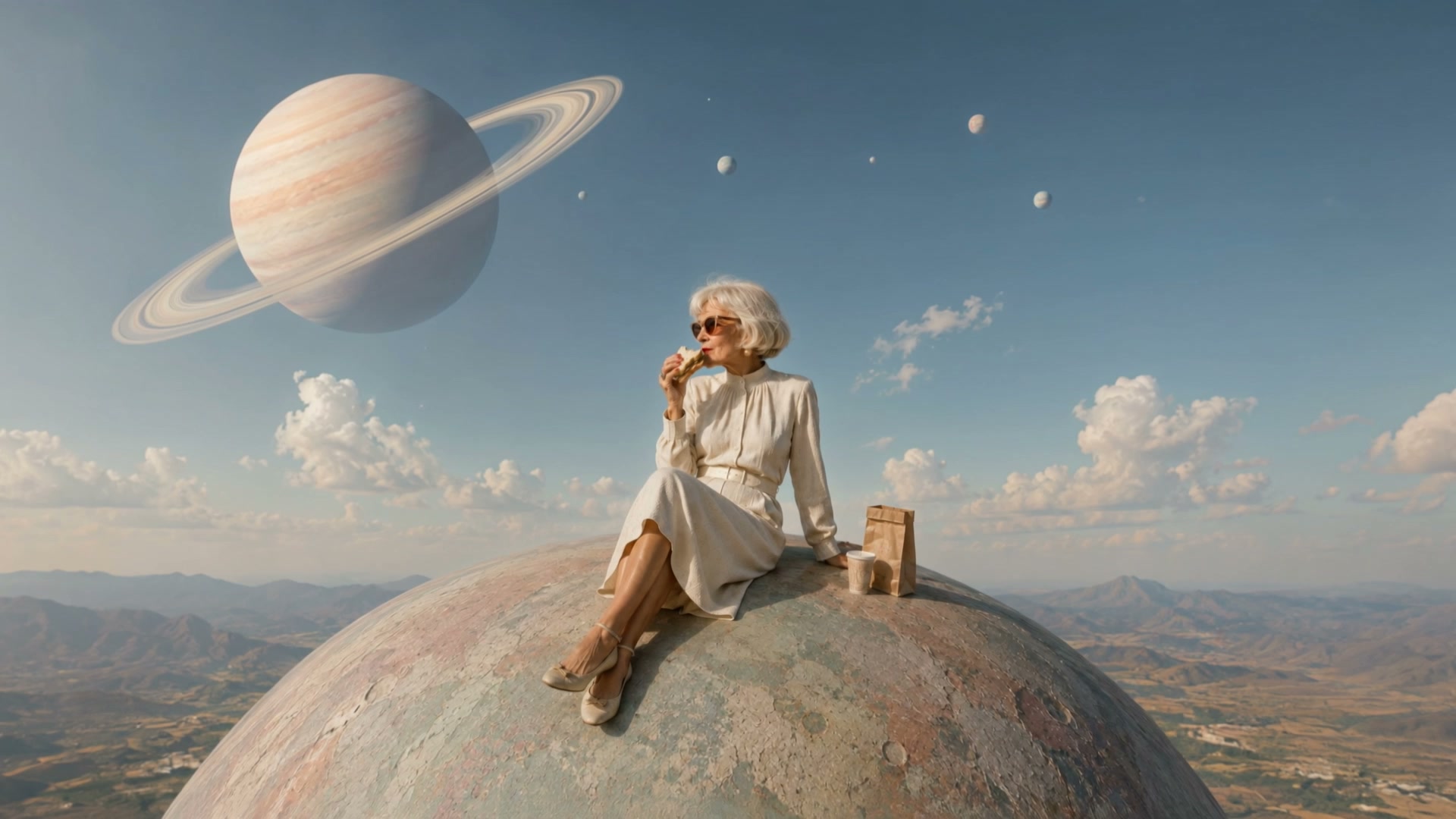 AI video result — Transform the uploaded photo into a surreal yet photorealistic cinematic scene while perfectly preserving the…