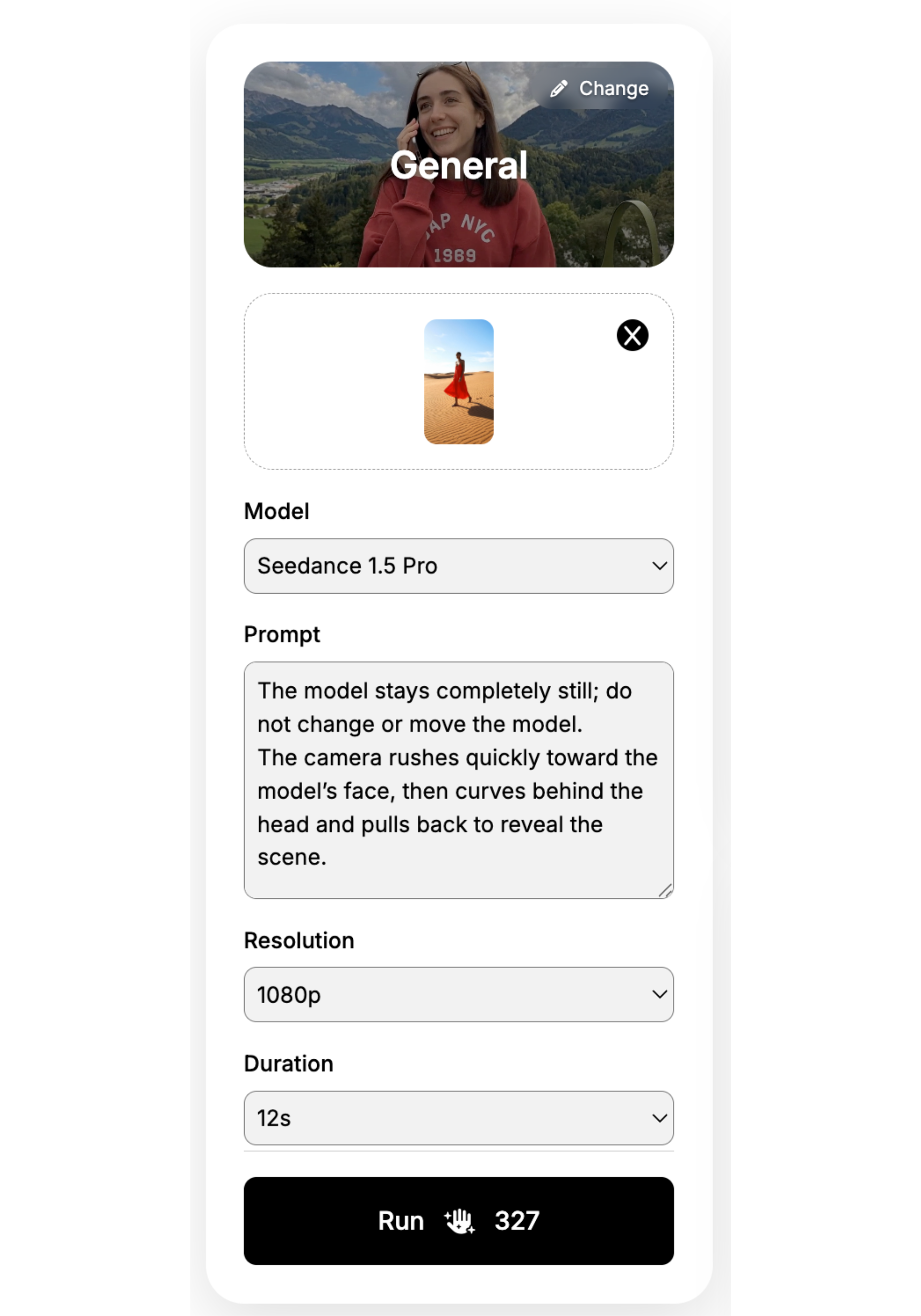 Generate a fashion campaign video