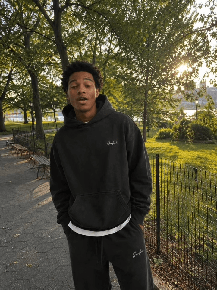 Outdoor location for an AI marketing video — open-air natural space with greenery and daylight