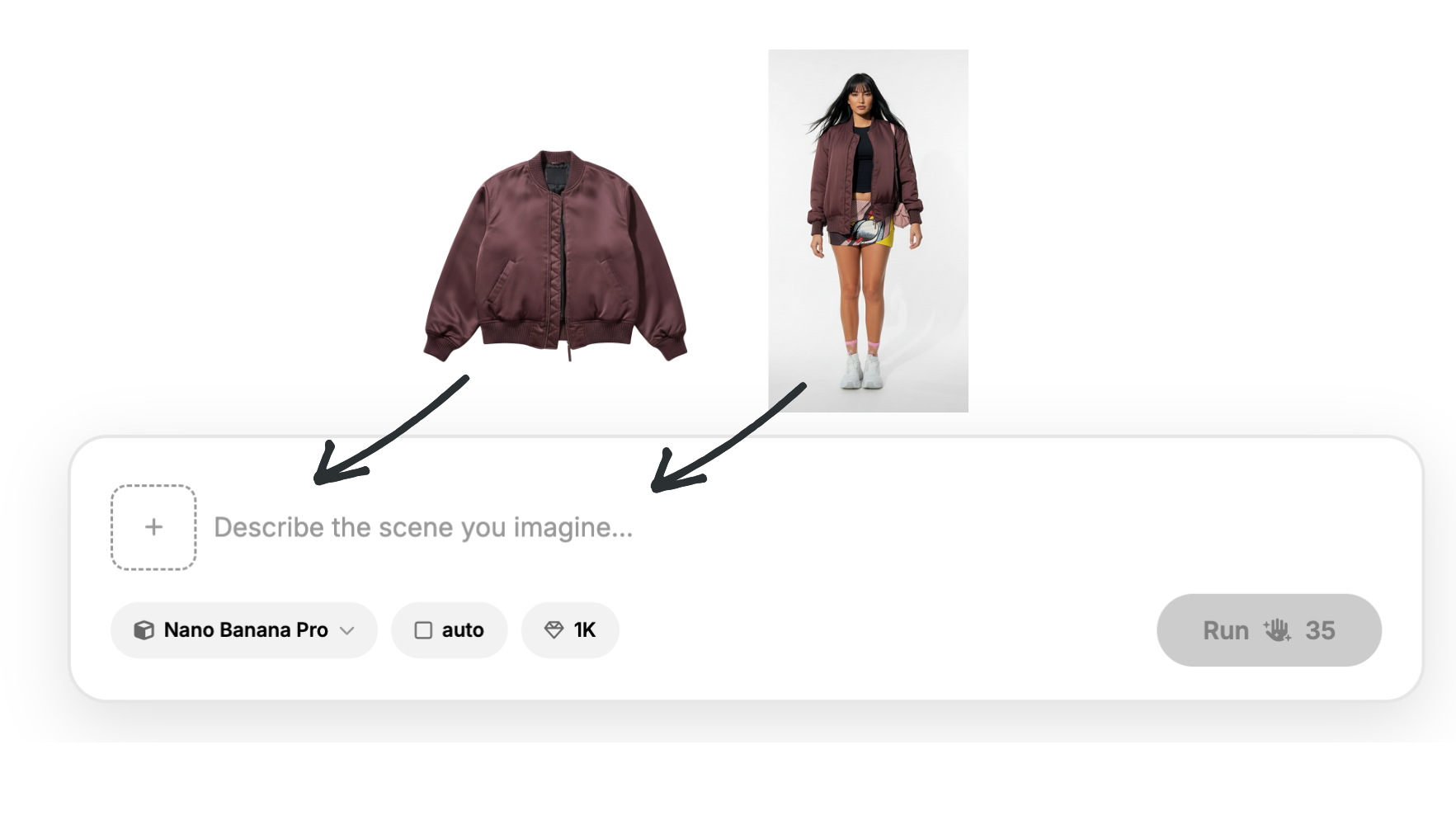 Upload a product image to Fash.Studio