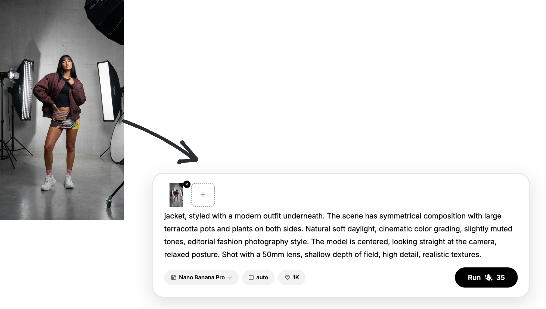 Customize model and scene in Fash.Studio